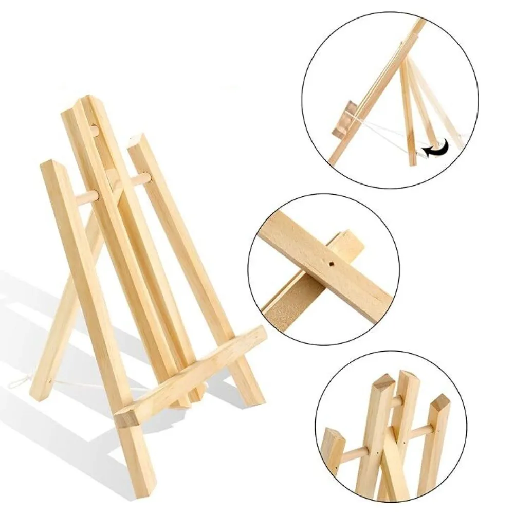 Figured'Art Mini Houten Schildersezel 30x19cm Natuurhout