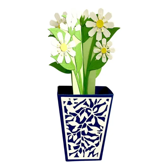 Craft Buddy Beautiful Bouquet Daisies 3D giftcard snijmallen 22 stuks