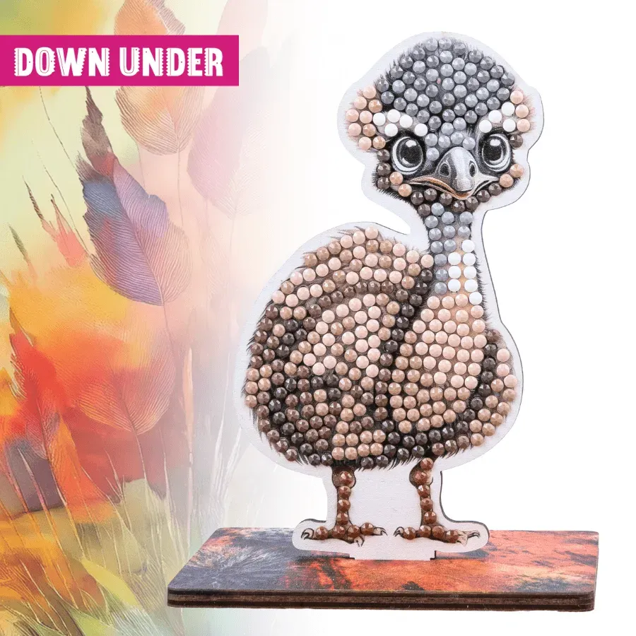 Craft Buddy Wildlife Buddies Emu diamond painting figuur