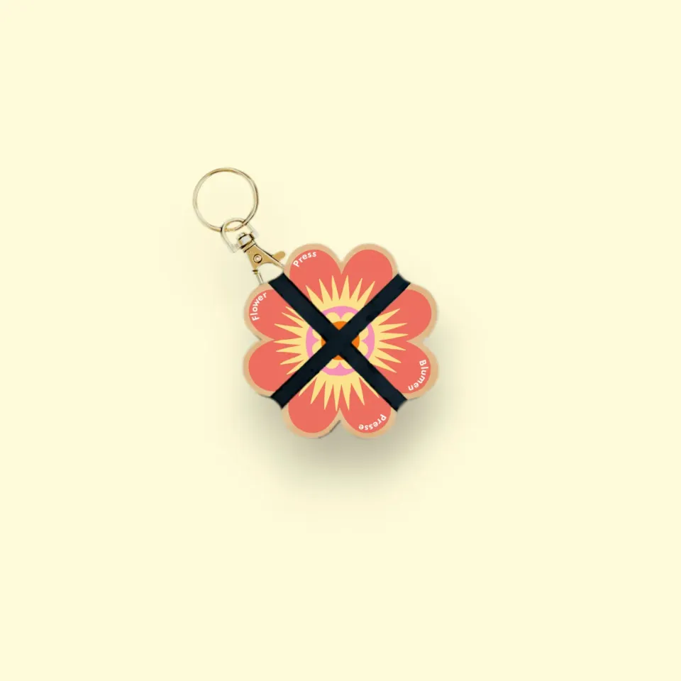 Studio Wald O&P 3 sleutelhanger mini bloemenpers