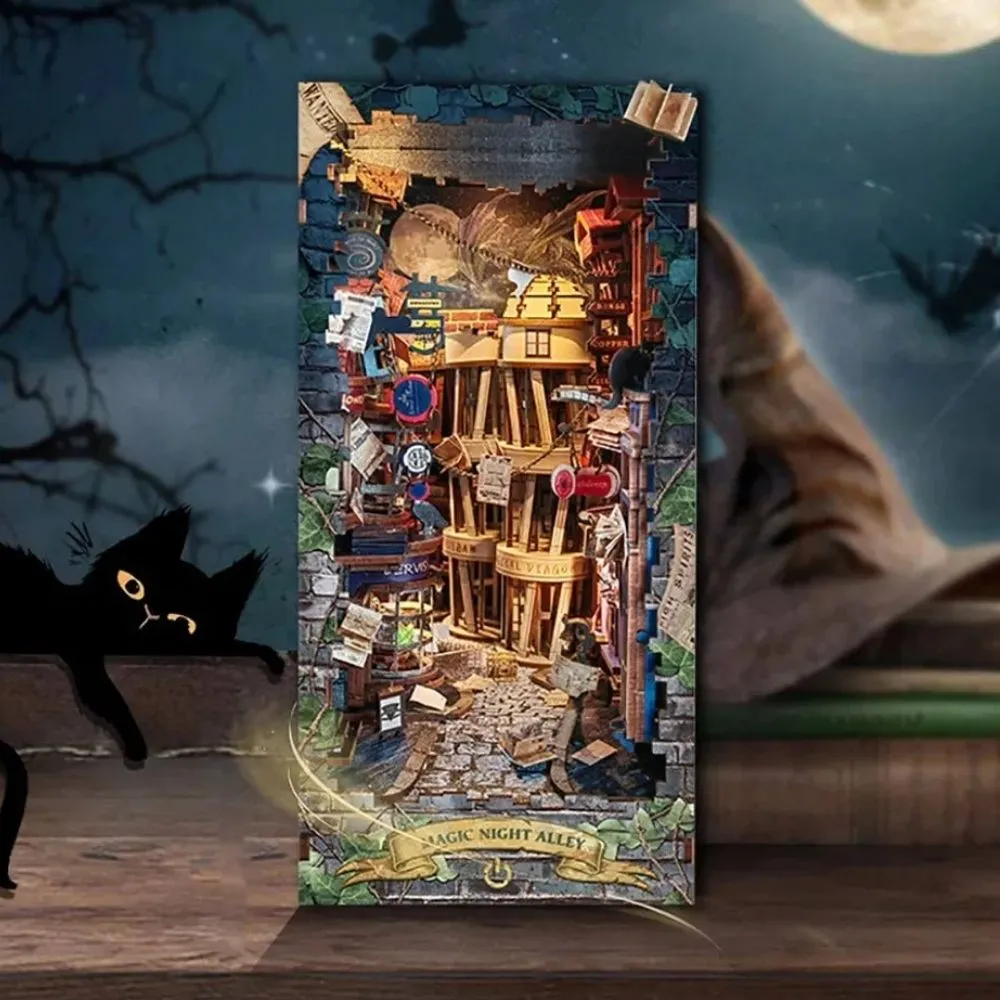 Figured'Art Magische Nachtsteeg book nook bouwpakket met led 298 stuks