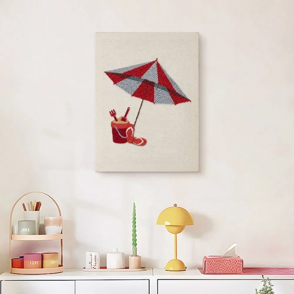 Figured'Art Punch Needle Zomer Sfeer borduurpakket 20x30cm met frame