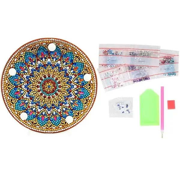Figured'Art Ster Mandala LED-lamp diamond painting 15cm sfeerlicht