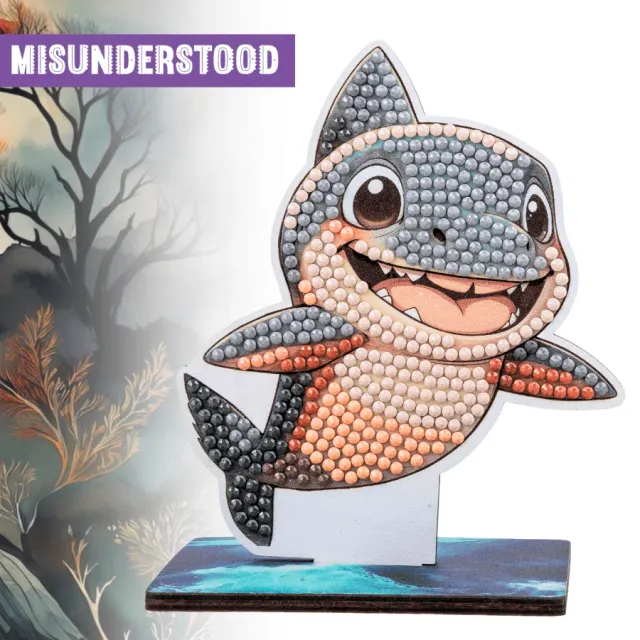 Craft Buddy Crystal Art Wildlife Buddies Shark figuur