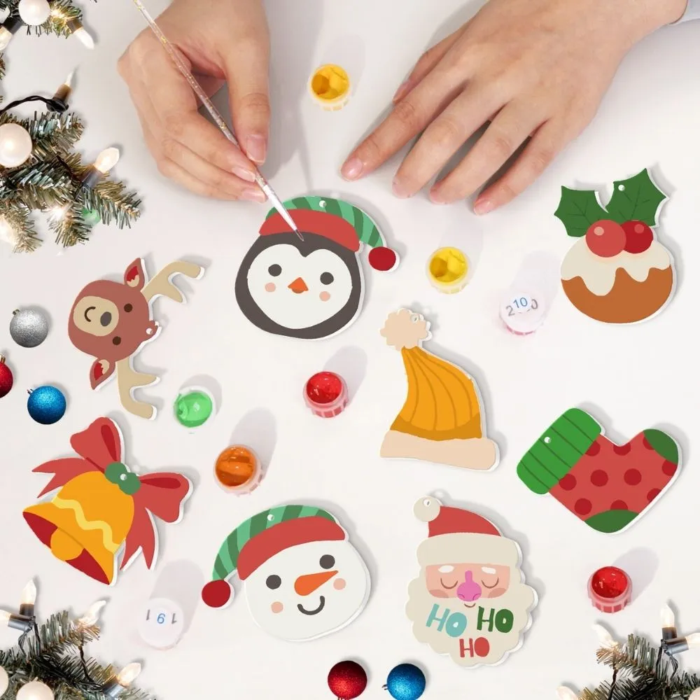 Figured'Art Rendier Kerstman Sokken kerstornamenten schilderen op nummer
