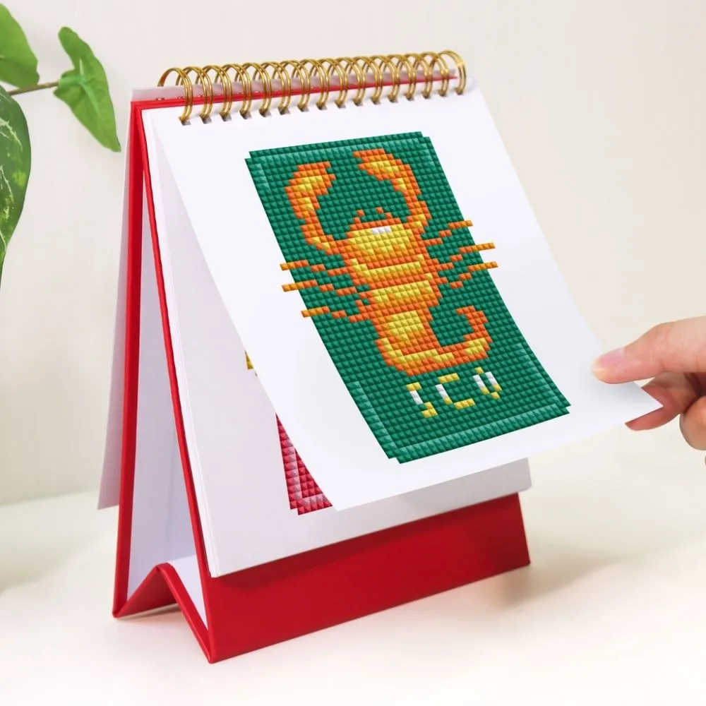 Figured'Art Sterrenbeelden Diamond Painting Kalender 2026 12 vellen
