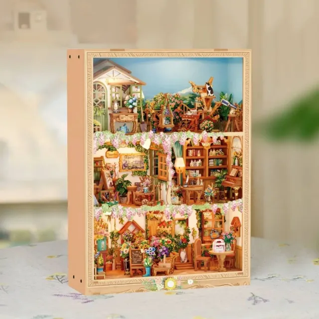 Figured'Art Bloeitijd book nook bouwpakket 31,9x23,5x9 cm