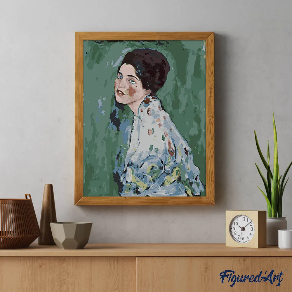 Figured'Art Schilderen op Nummer Klimt Portret van een dame 40x50 cm