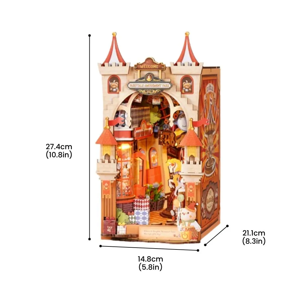 Figured'Art Book Nook Sprookjesachtig pretpark bouwpakket 257 delen met led