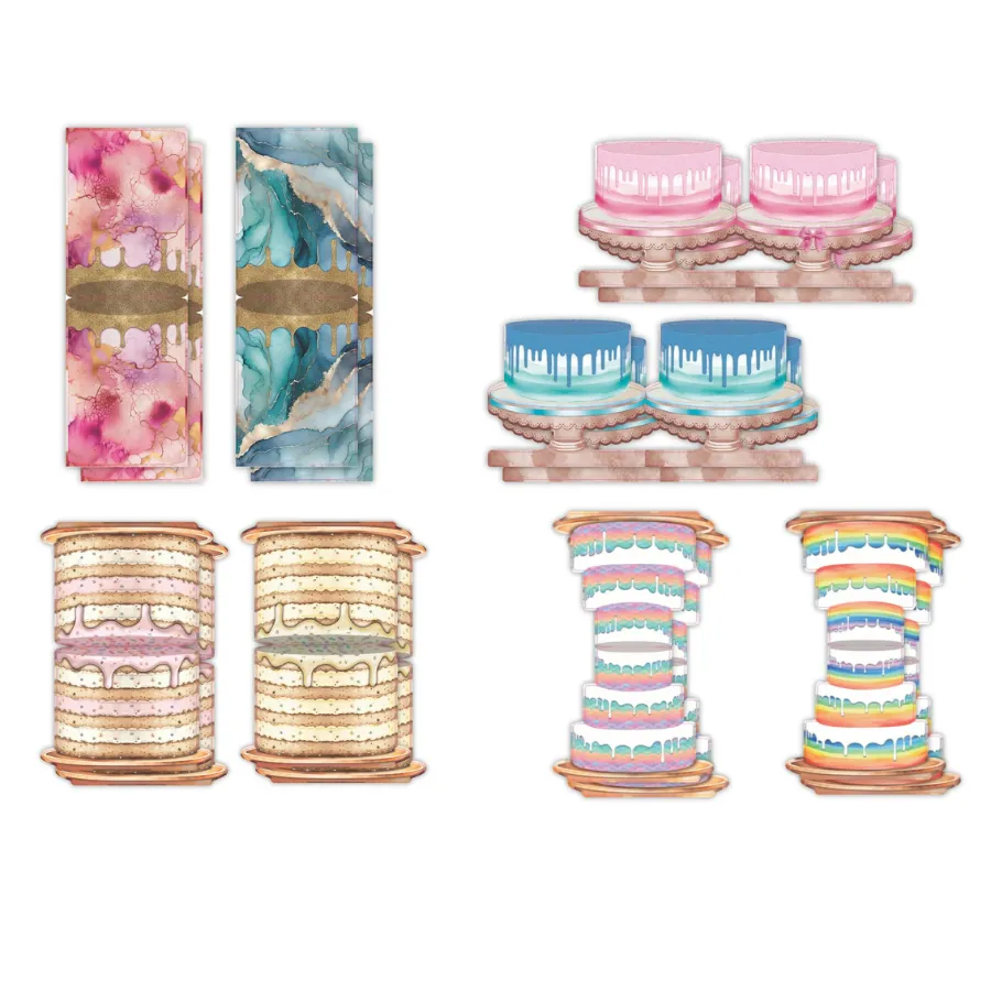 Craft Buddy Celebration Cakes kaartenmaakset 16 kaarten