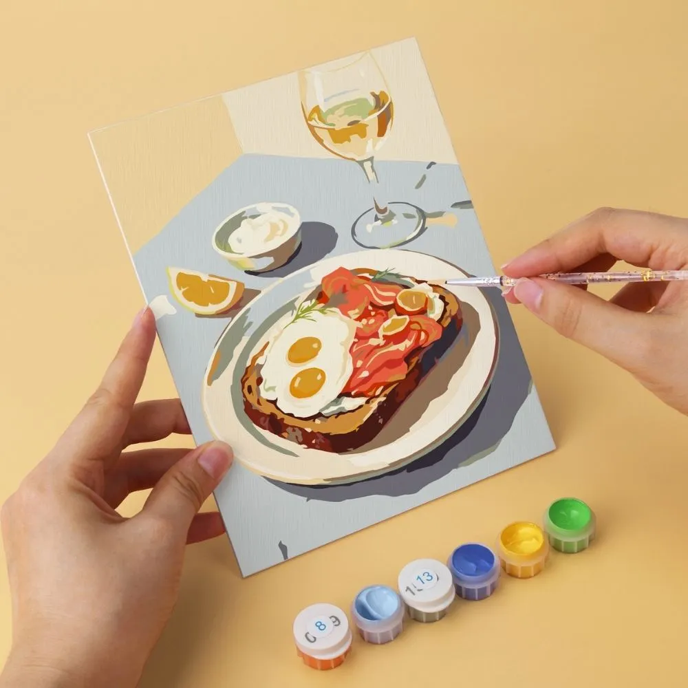 Figured'Art Mini Serie Gastronomische momenten schilderen op nummer 6x 15x20