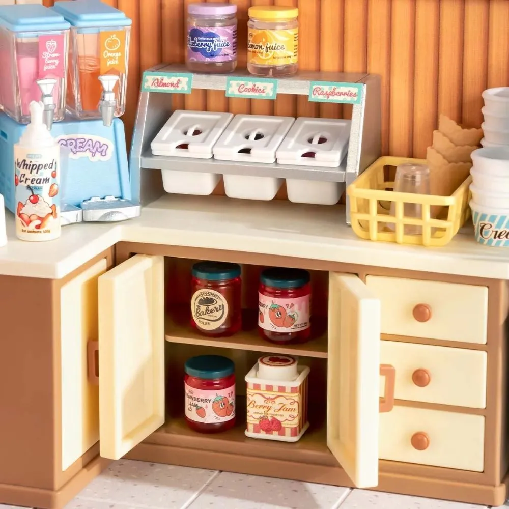 Figured'Art Smaakvol ijs DIY miniatuurhuisje 16cm ijswinkel