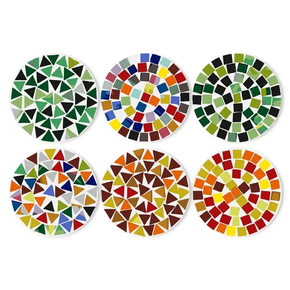 Figured'Art Moderne Geometrisch schilderen op nummer placemats 6x20 cm