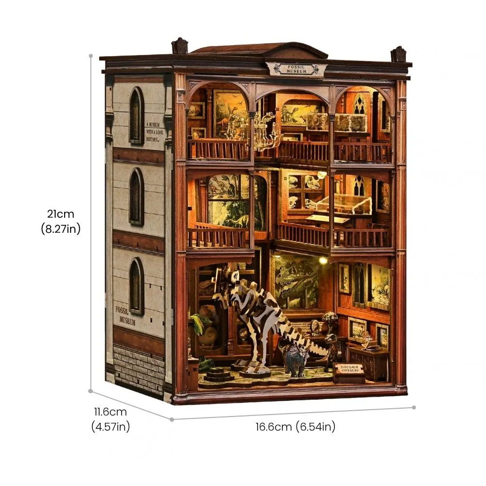Figured'Art De Jurassic Galerij book nook bouwpakket met led