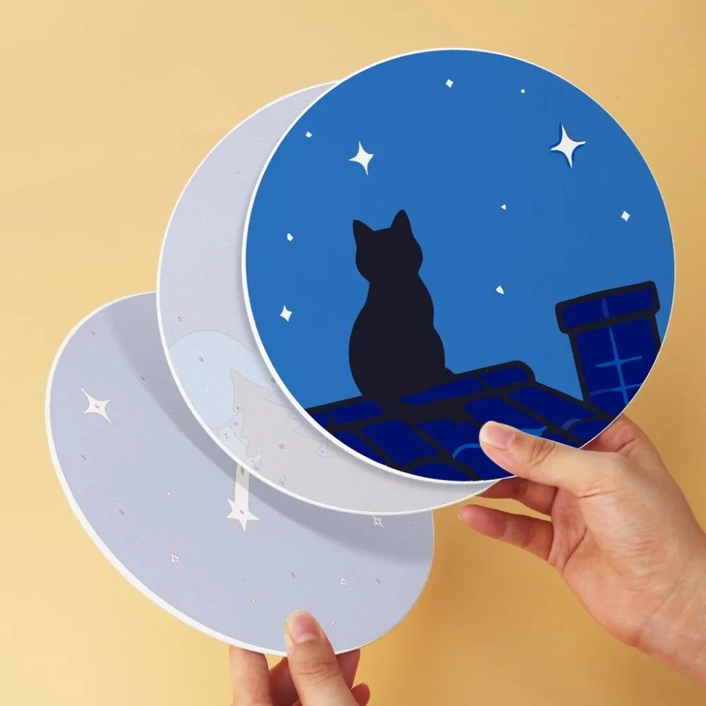 Figured'Art Mini Serie Dromen bij maanlicht schilderen op nummer Ø20cm 6 stuks