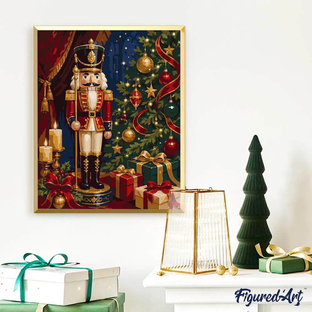 Figured'Art Kerstnotenkraker Schilderen op Nummer 40x50cm Kerst