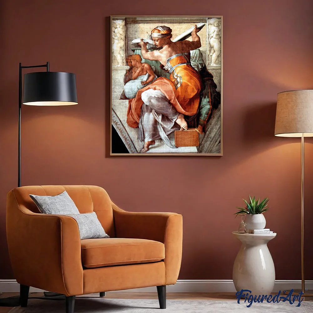 Figured'Art Libische Sibille Michelangelo diamond painting 40x50 rond