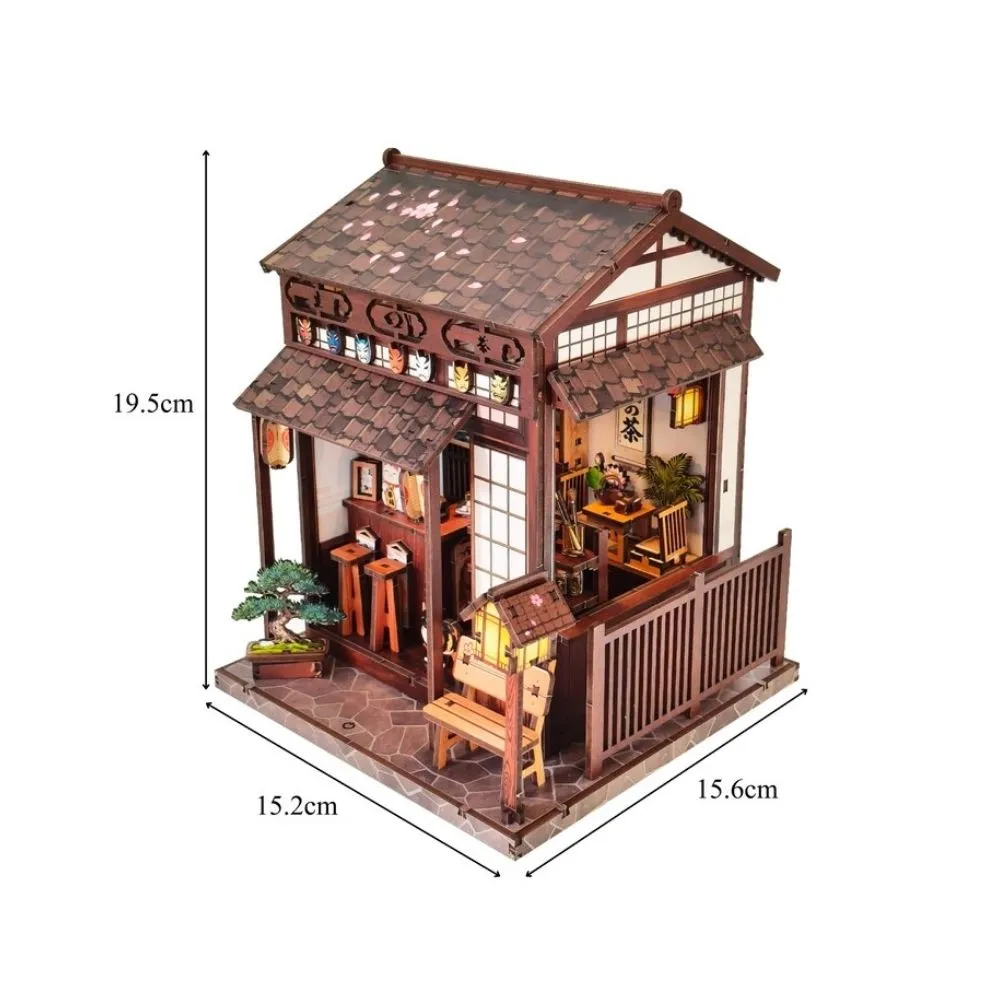 Figured'Art Kersenbloesem Theepaviljoen miniatuurhuisje 3D puzzel 220 stuks