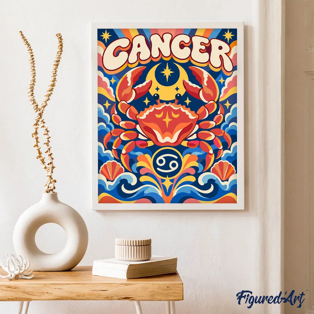 Figured'Art Retro Kreeft schilderen op nummer 40x50 cm pop art