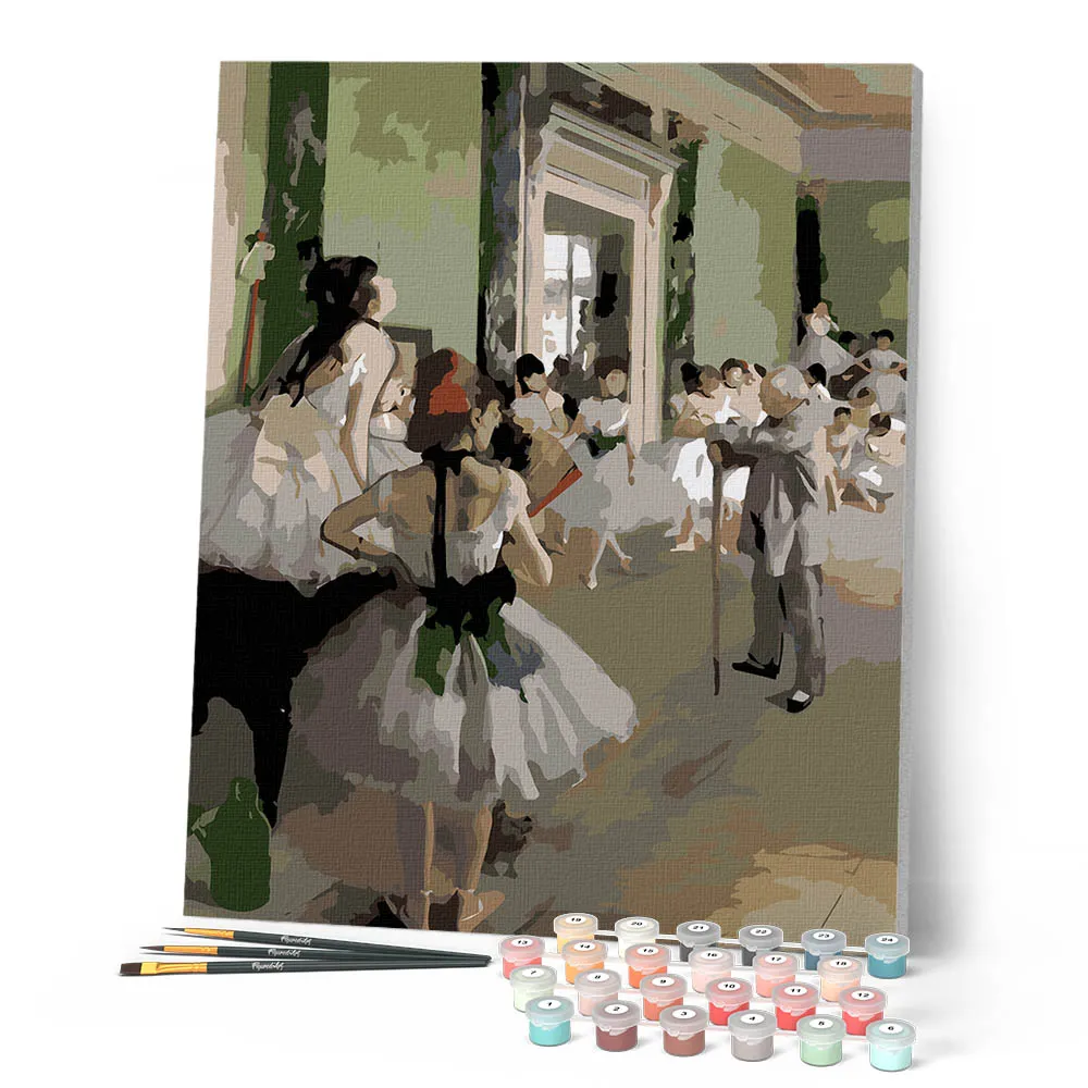 Figured'Art Balletles Degas schilderen op nummer 40x50