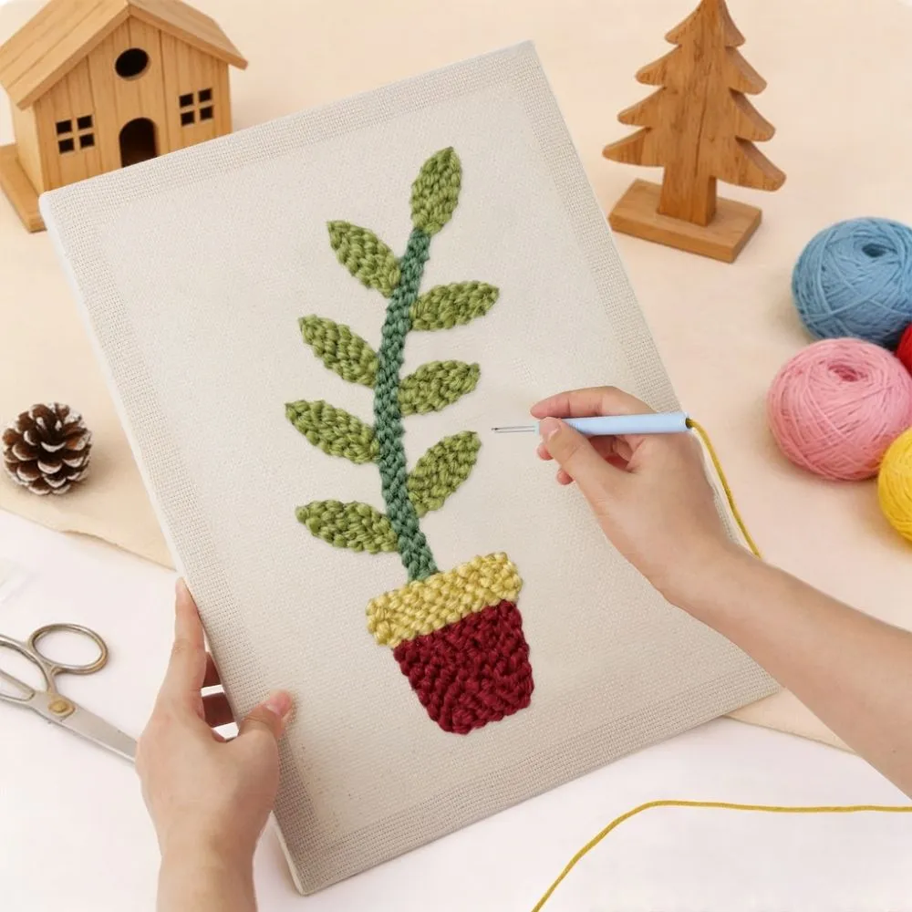 Figured'Art Vreugde in Pot punch needle pakket 30x40 cm