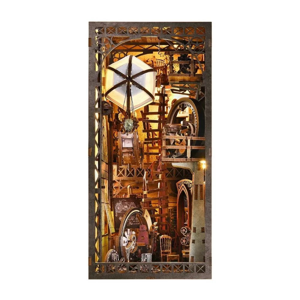 Figured'Art Oom Pete's Laboratorium Book Nook 18x11cm LED