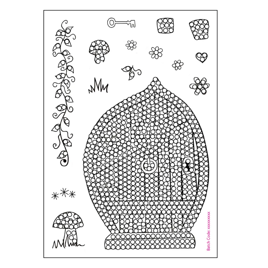 Craft Buddy Crystal Art Fantasy Fairy Door stempelset A6 15 stuks