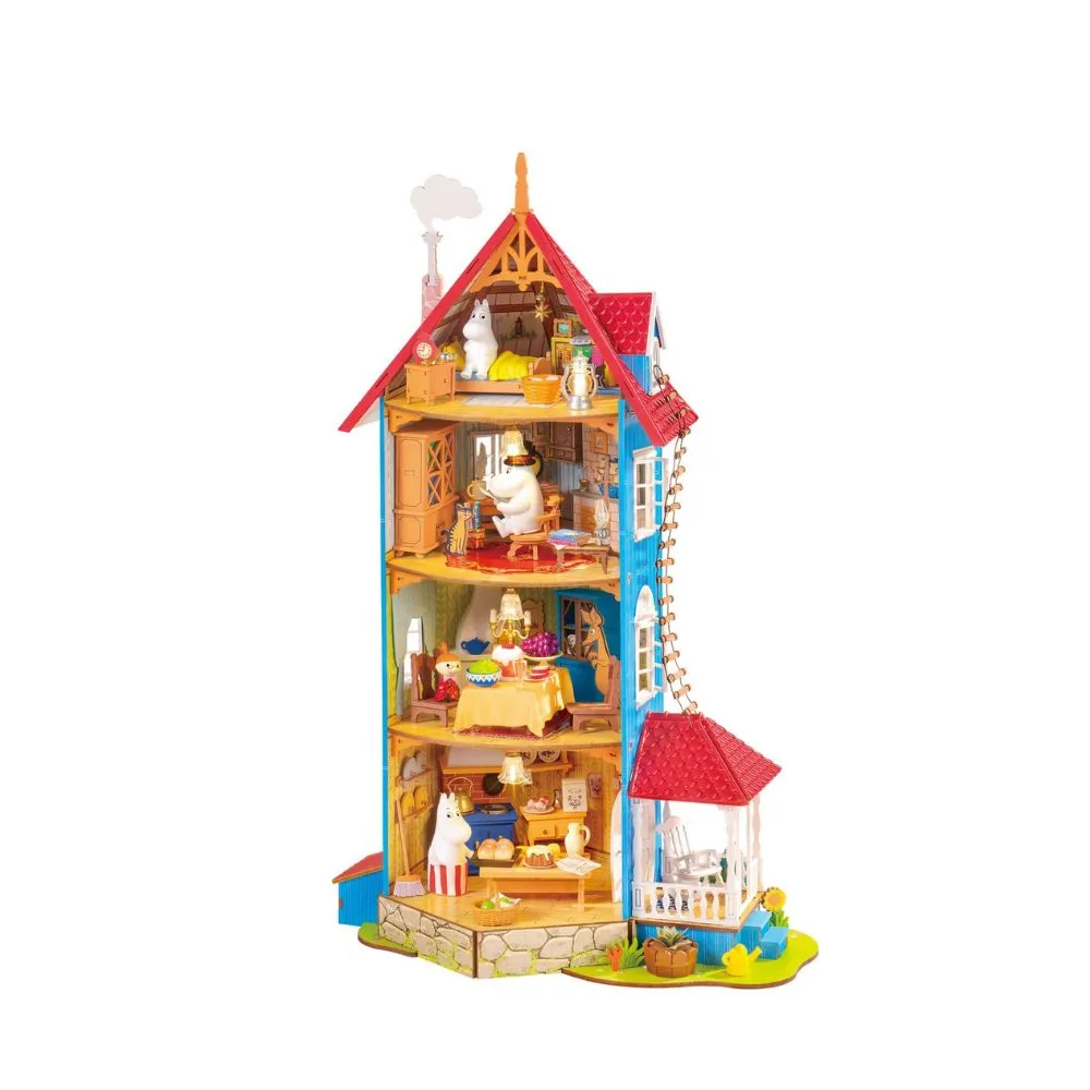 Figured'Art Moominhuis miniatuurhuisje 3D puzzel met LED 100 st