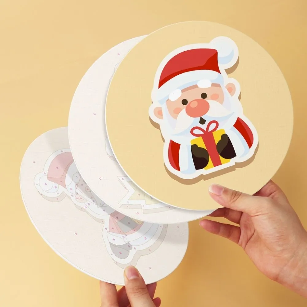 Figured'Art Mini Serie Kerstmagie schilderen op nummer Ø20cm 6 stuks