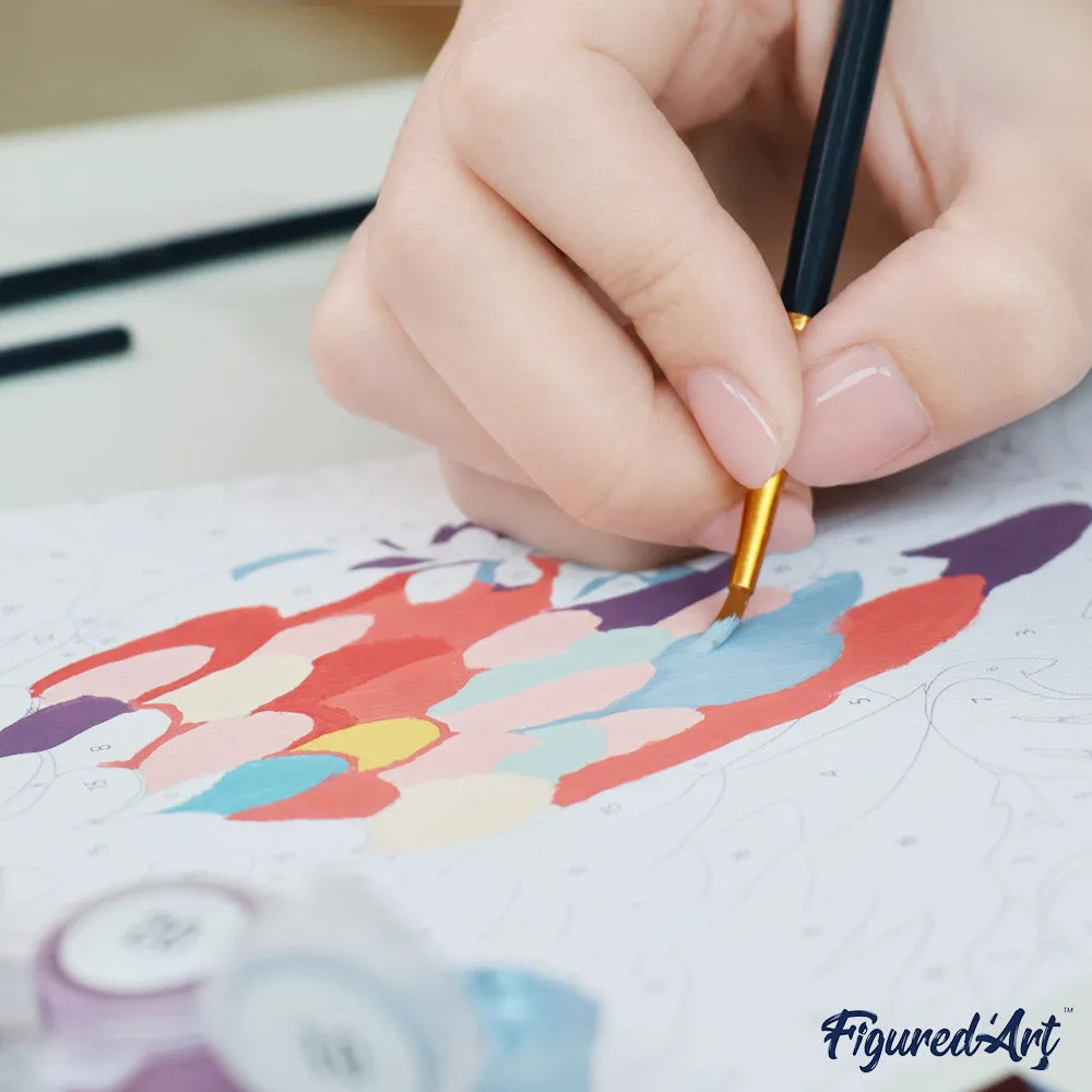 Figured'Art Schattige Uil cadeauset schilderen op nummer