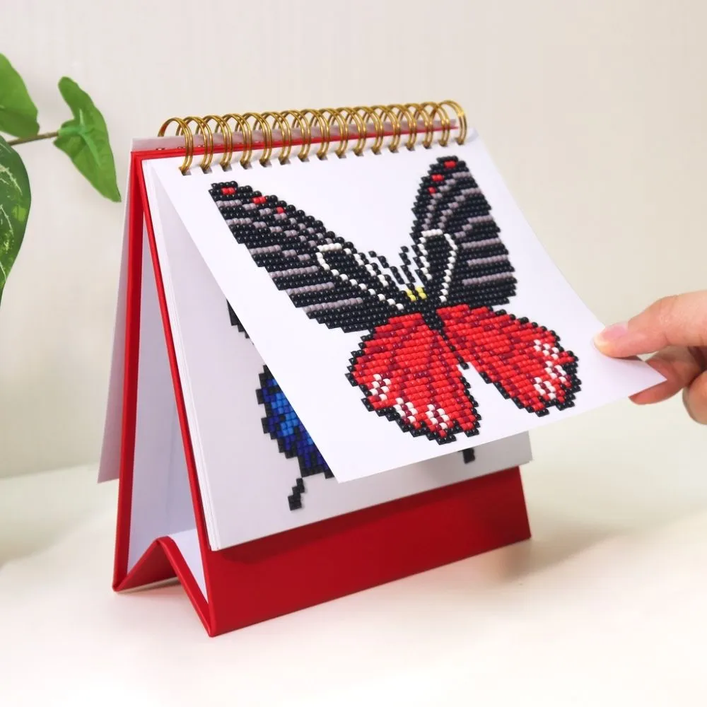 Figured'Art Vlinders diamond painting kalender 2026 bureaukalender
