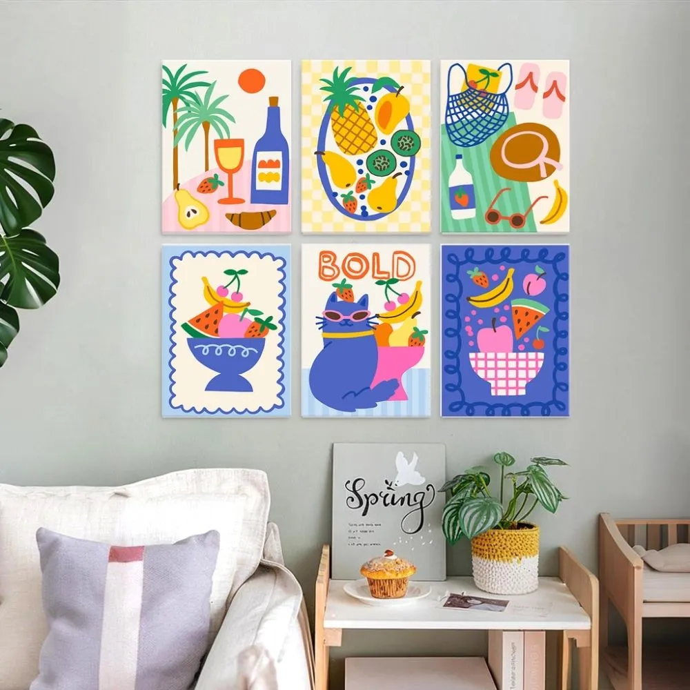Figured'Art Mini Serie Zomermoodboard schilderen op nummer 6x 15x20cm zomer
