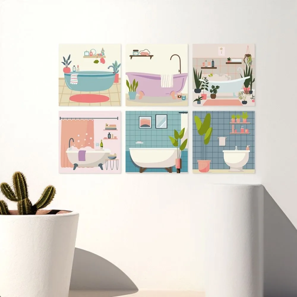 Figured'Art Mini Serie Ontspanning en stijl schilderen op nummer 6x 20x20 cm