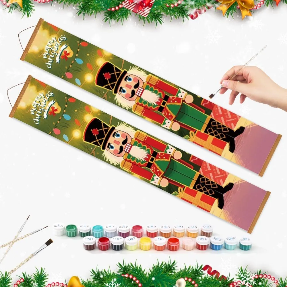 Figured'Art Fonkelende Lichten deurbanner 20x120 cm 2 stuks kerst