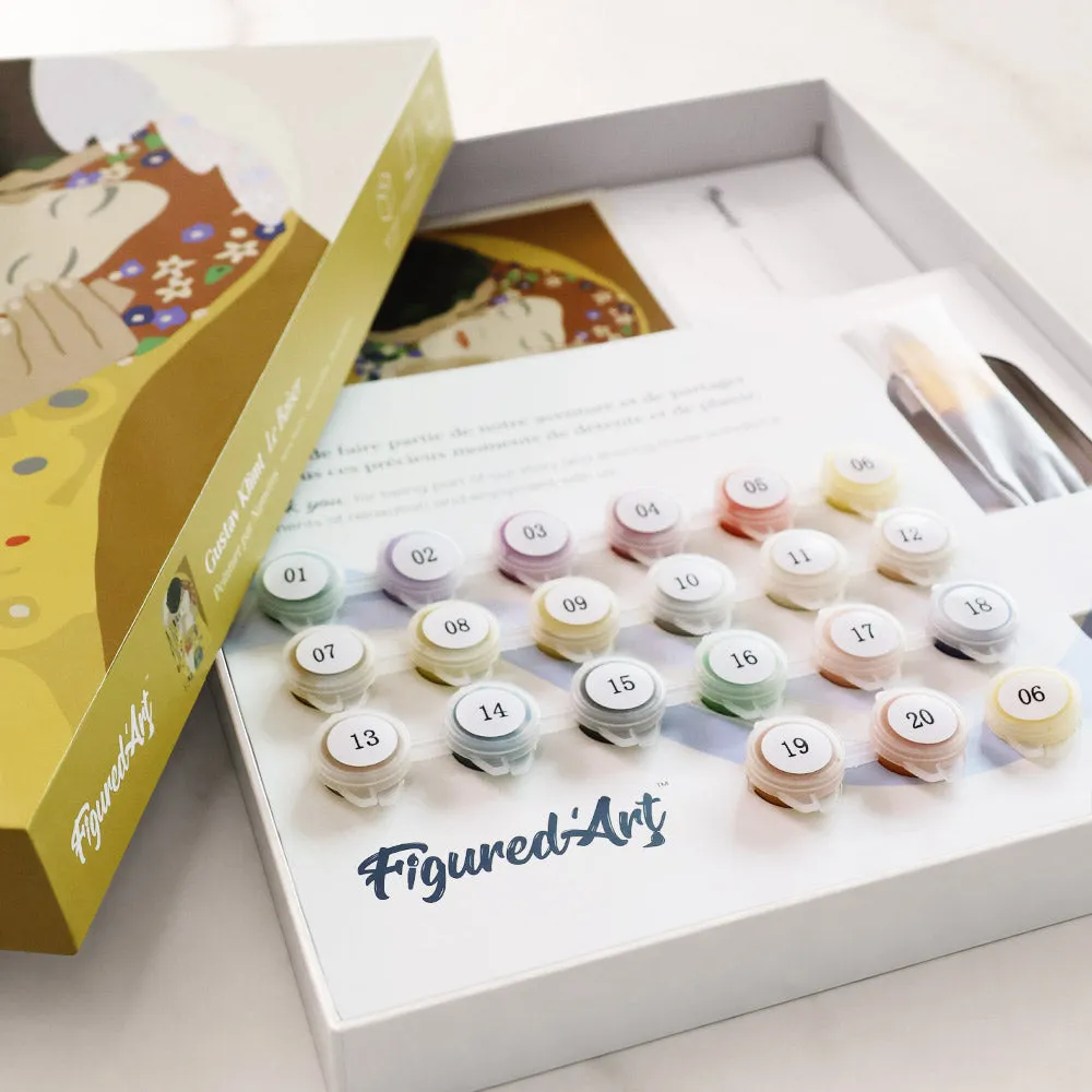 Figured'Art De kus Gustav Klimt schilderen op nummer cadeauset