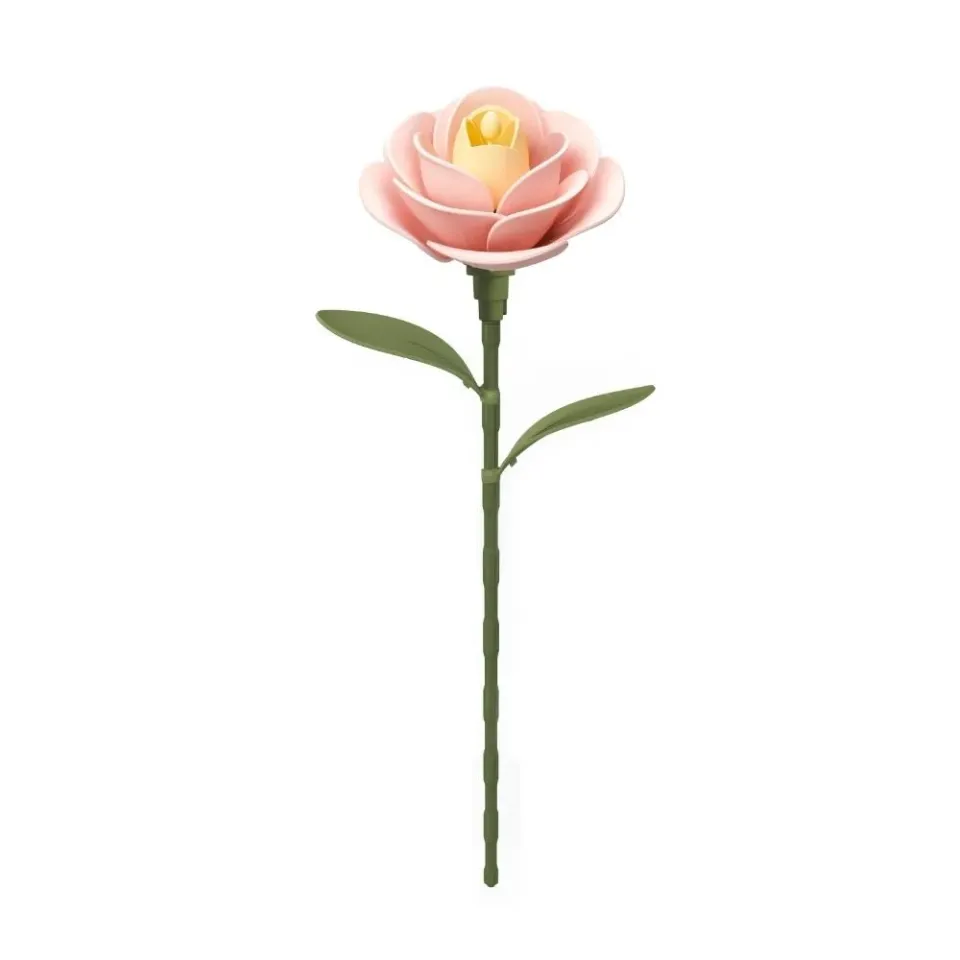 Figured'Art Lichtroze Camelia 3D Puzzel 38 Stukjes