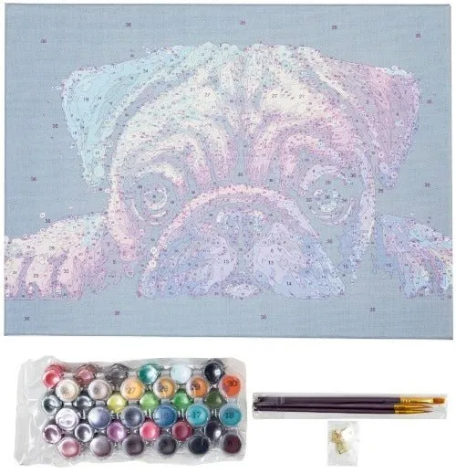 Craft Buddy Paint by Numb3rs Pup's Dream schilderen op nummer 30x40cm