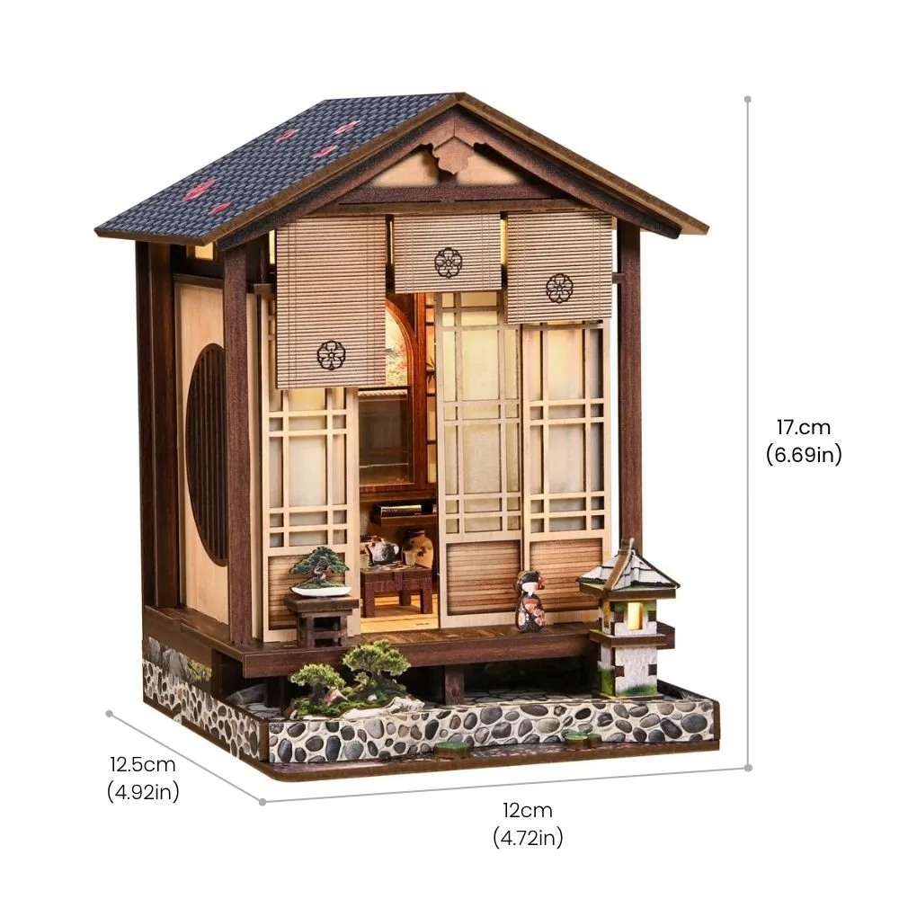 Figured'Art Het Zen-Tuinhuis miniatuurhuisje 3D puzzel 152 stukjes