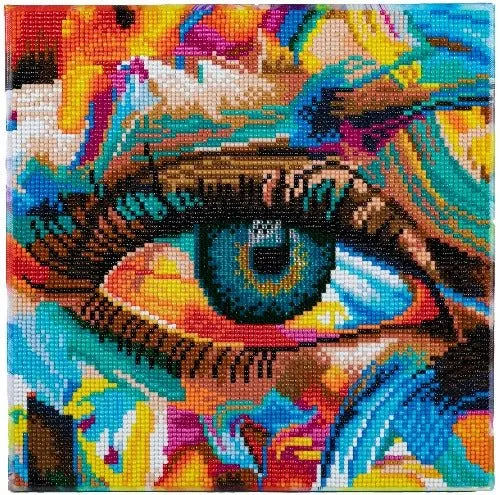 Craft Buddy Crystal Art Creative Eye diamond painting canvas 30x30