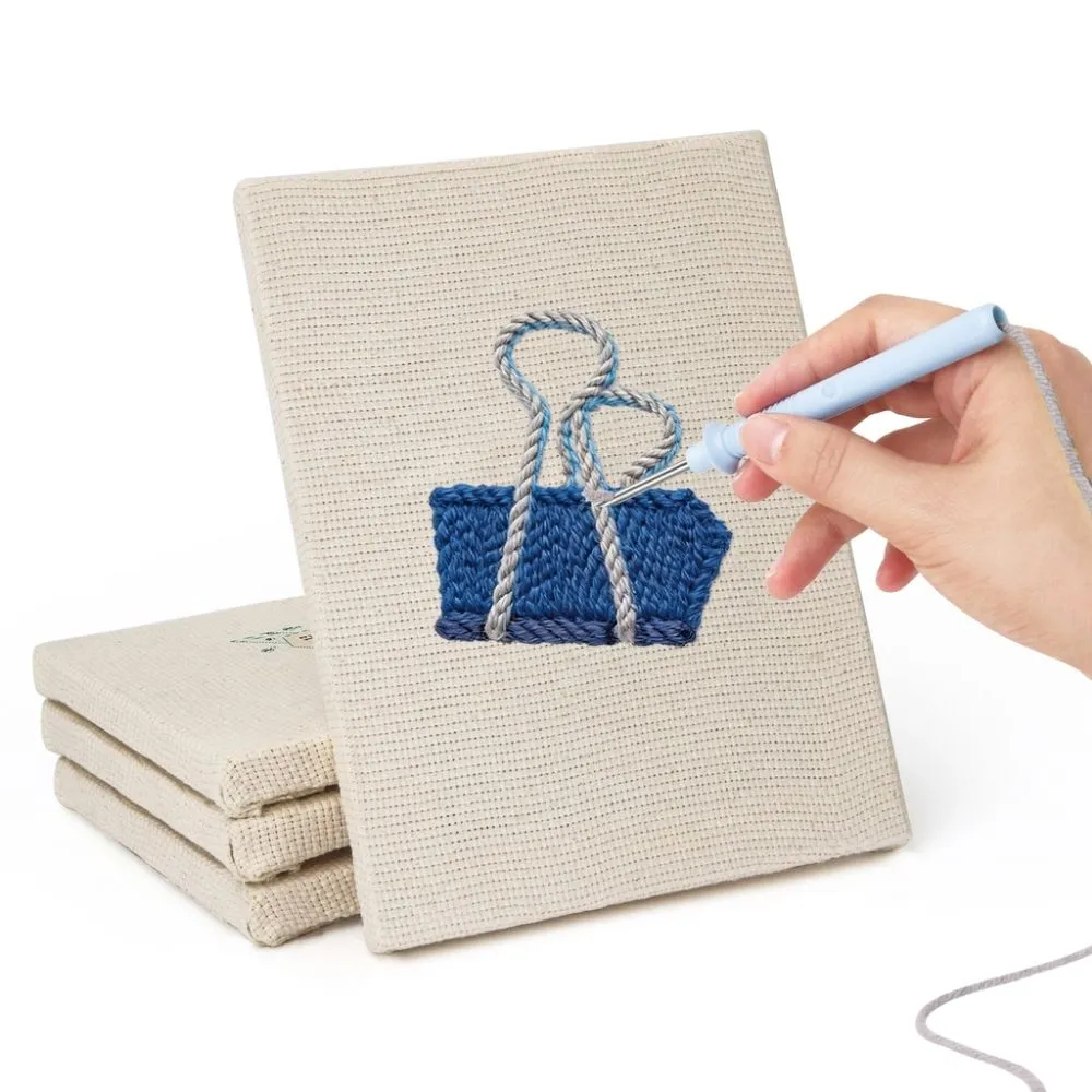 Figured'Art Bureau Accessoires punch needle set 4 stuks 15x20cm