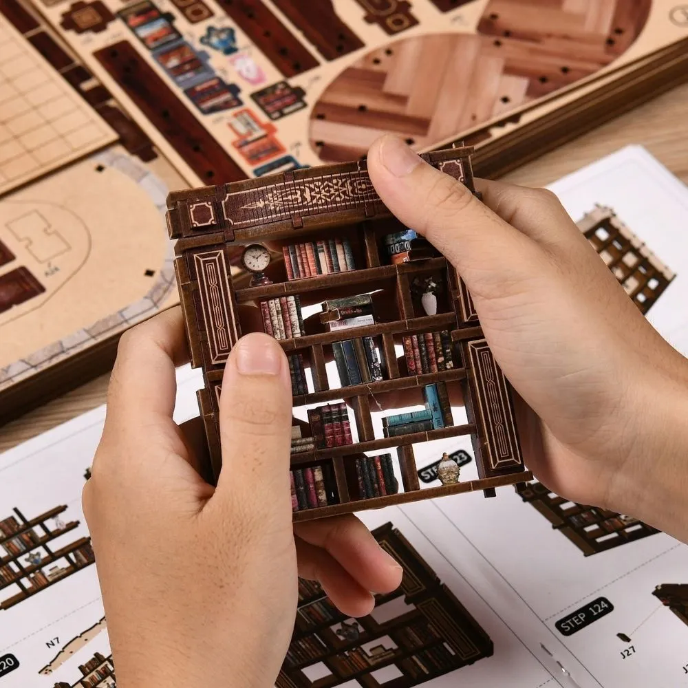 Figured'Art De Dromerige Boekenhal Miniatuurhuisje