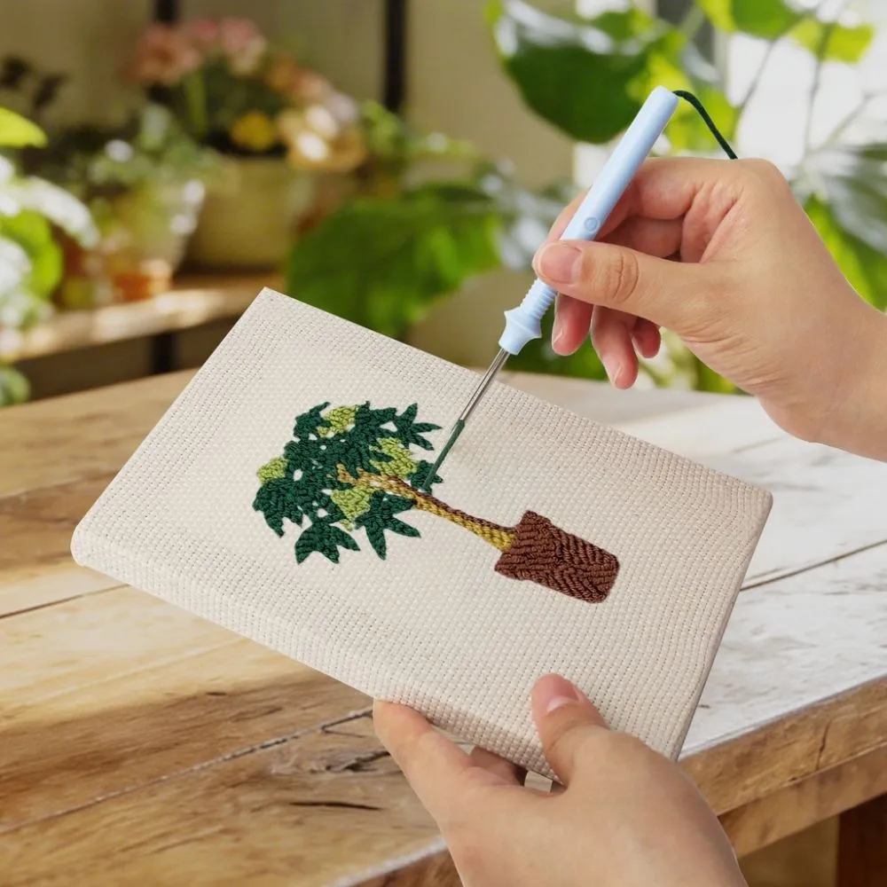 Figured'Art Stedelijke Jungle 2 punch needle set 4 stuks planten