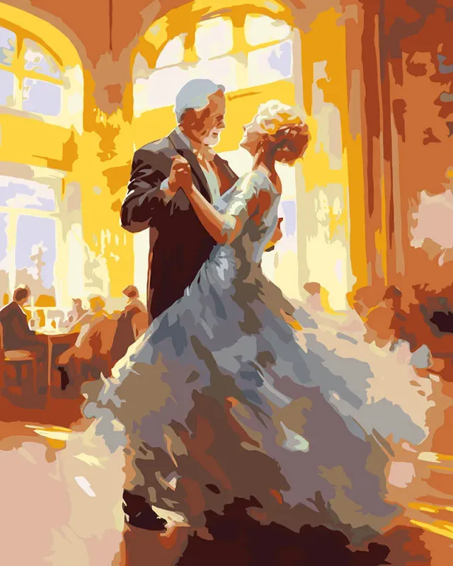Figured'Art Wals van de Gouden Jaren schilderen op nummer 40x50 cm