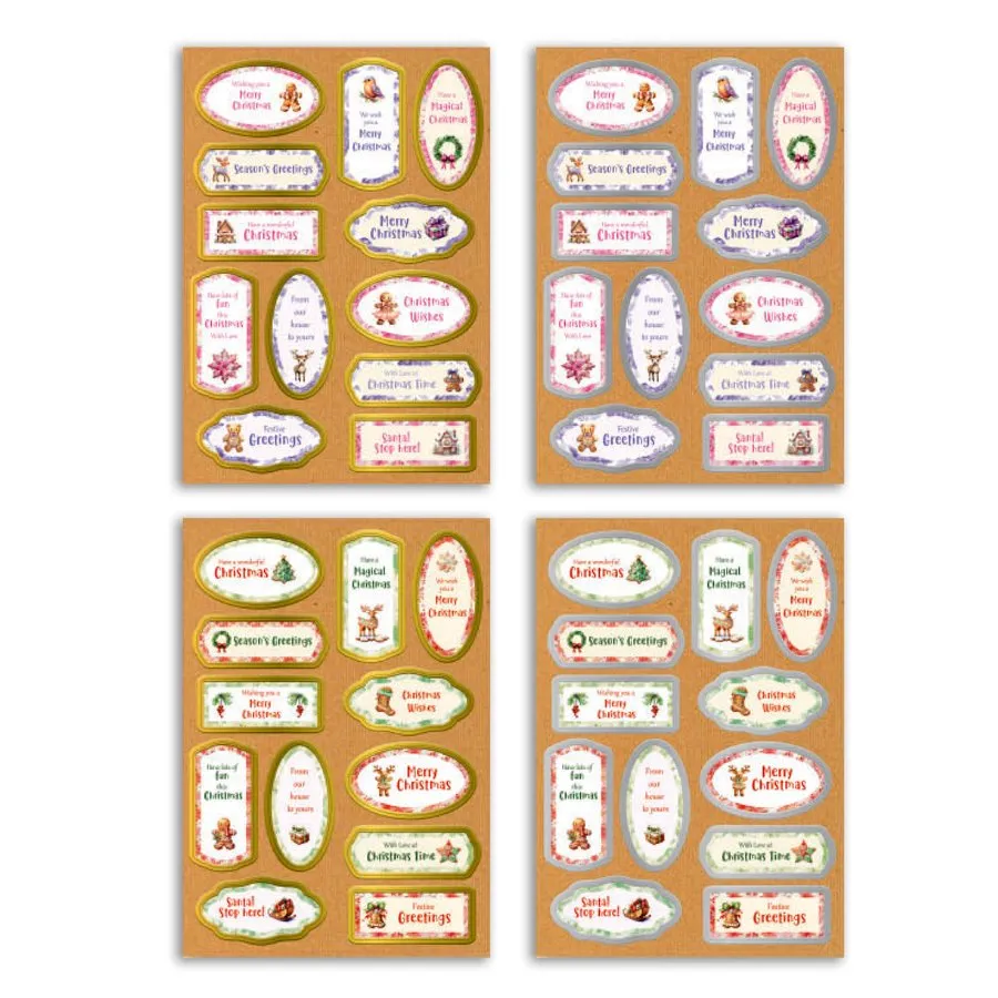 Craft Buddy Christmas Gingerbread House kaarten knutselset 24 stuks