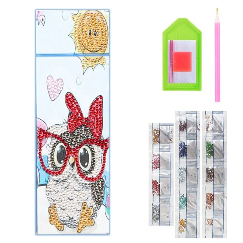 Figured'Art Uil diamond painting pennenhouder 21x7x3 cm glans