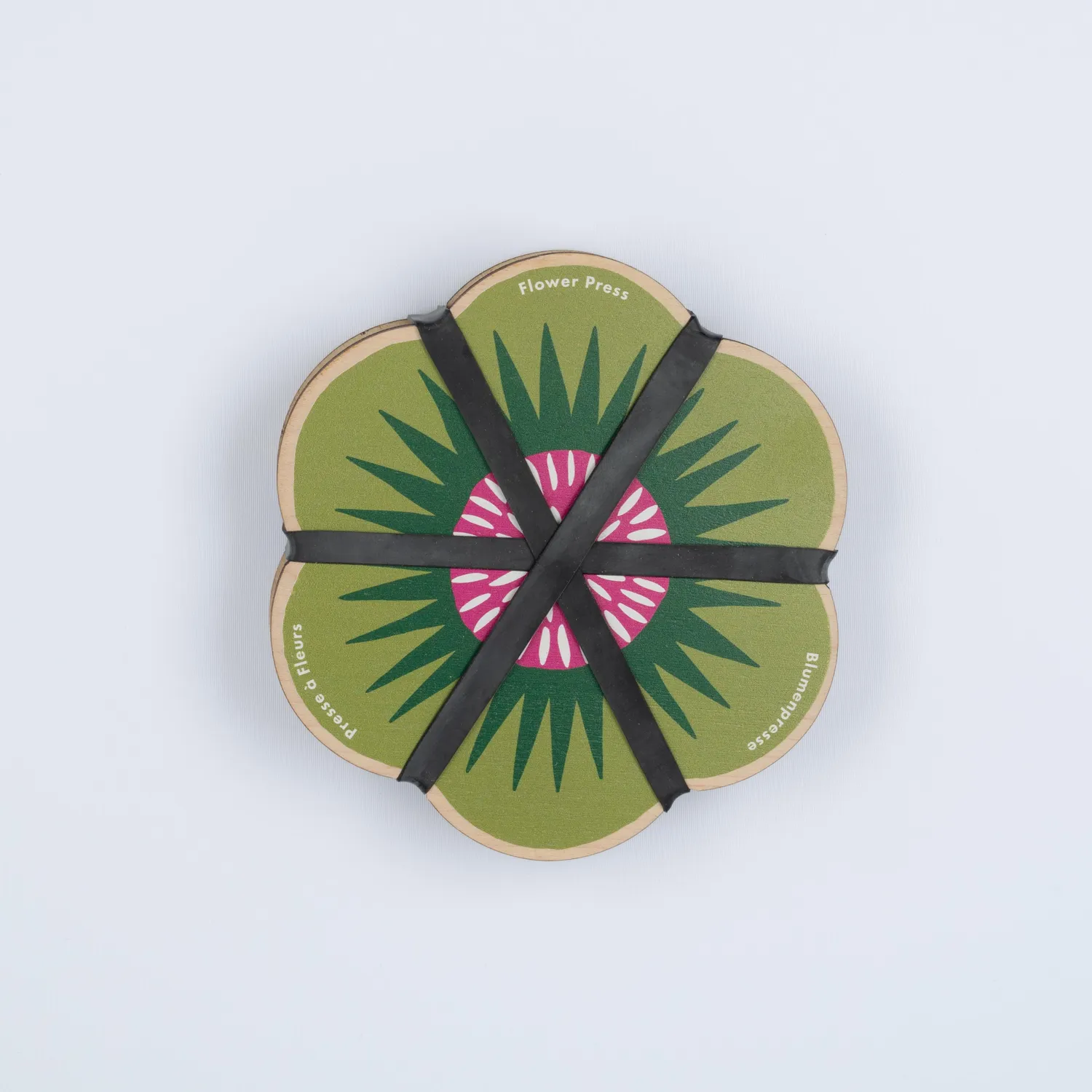 Studio Wald Flower Shaped bloemenpers lichtgroen rond