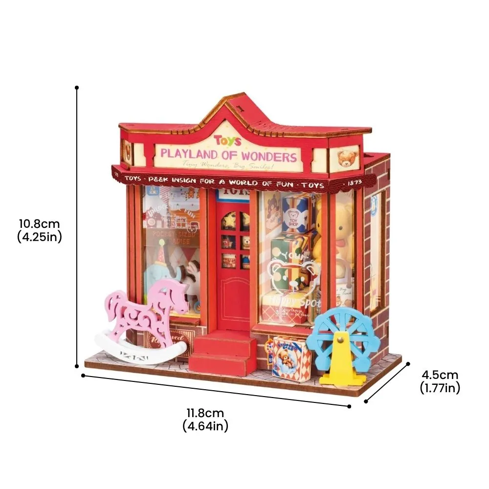 Figured'Art Whimsy Speelgoedwinkel miniatuurhuisje 3D puzzel 81 st