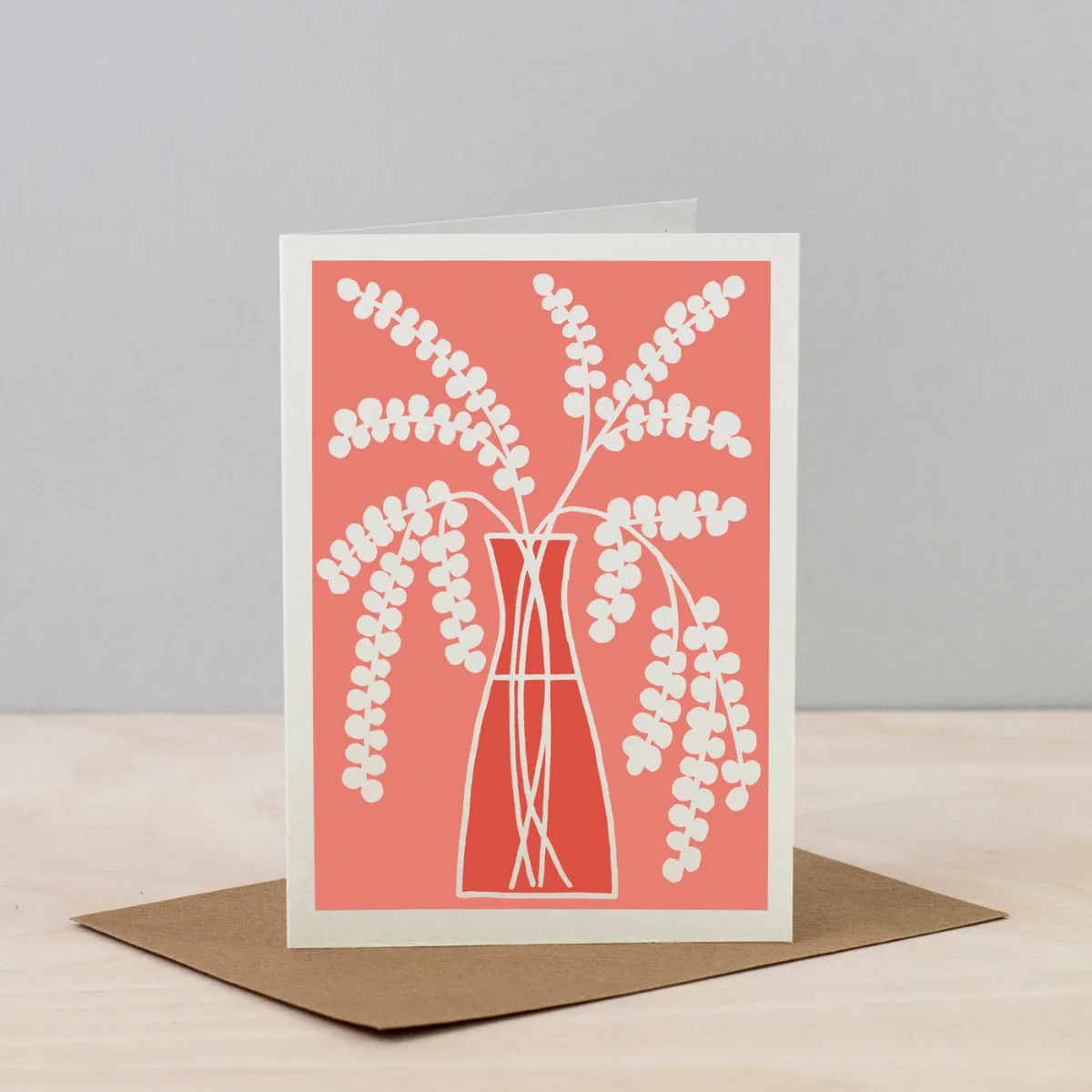 Studio Wald A6 Card Eucalyptus wenskaart blanco groen