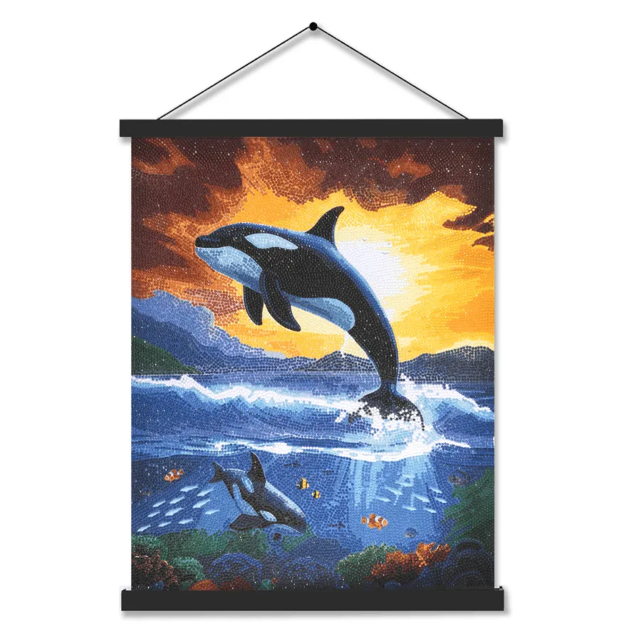 Craft Buddy Crystal Art Sunset Splash scroll 40x50cm orka