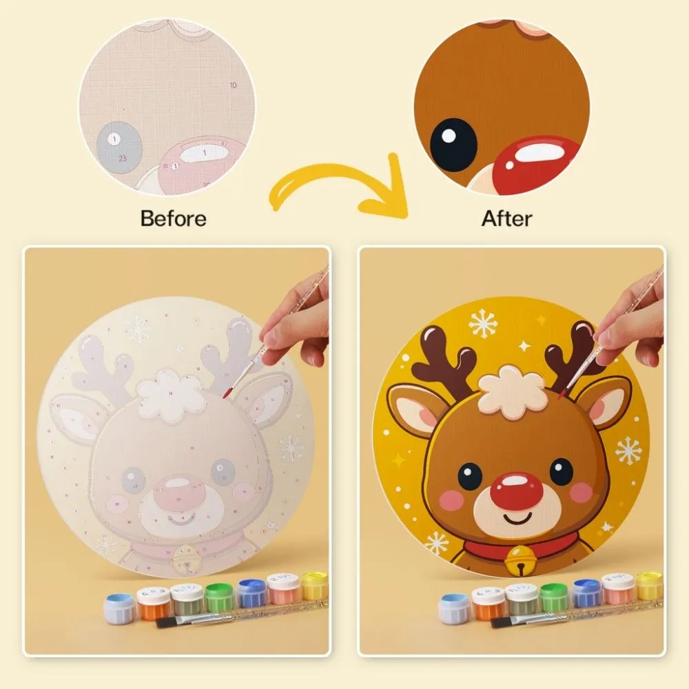 Figured'Art Mini Serie Feestelijke personageset schilderen op nummer Ø20cm